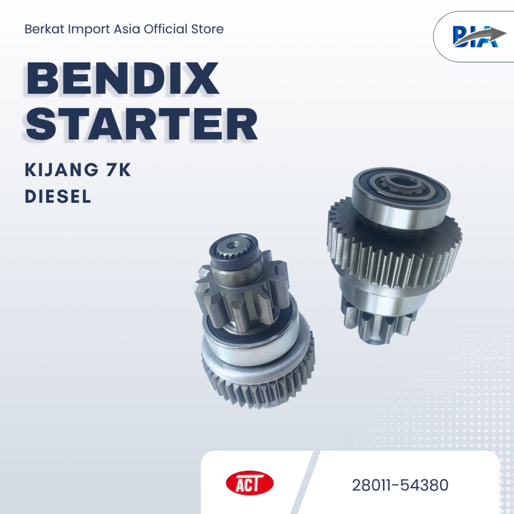Bendix Starter Toyota Kijang 7K Diesel