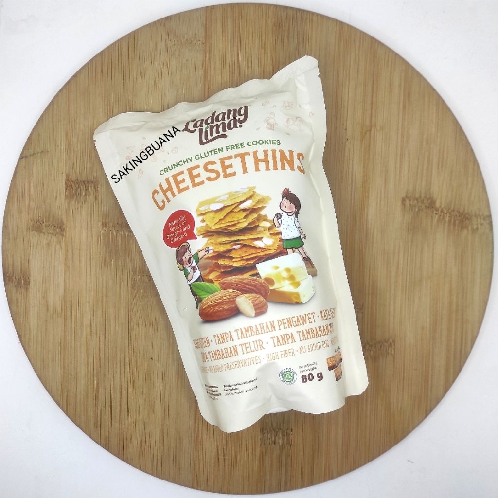 

Ladang Lima Cheesethins Glutten Free Cookies 80gr