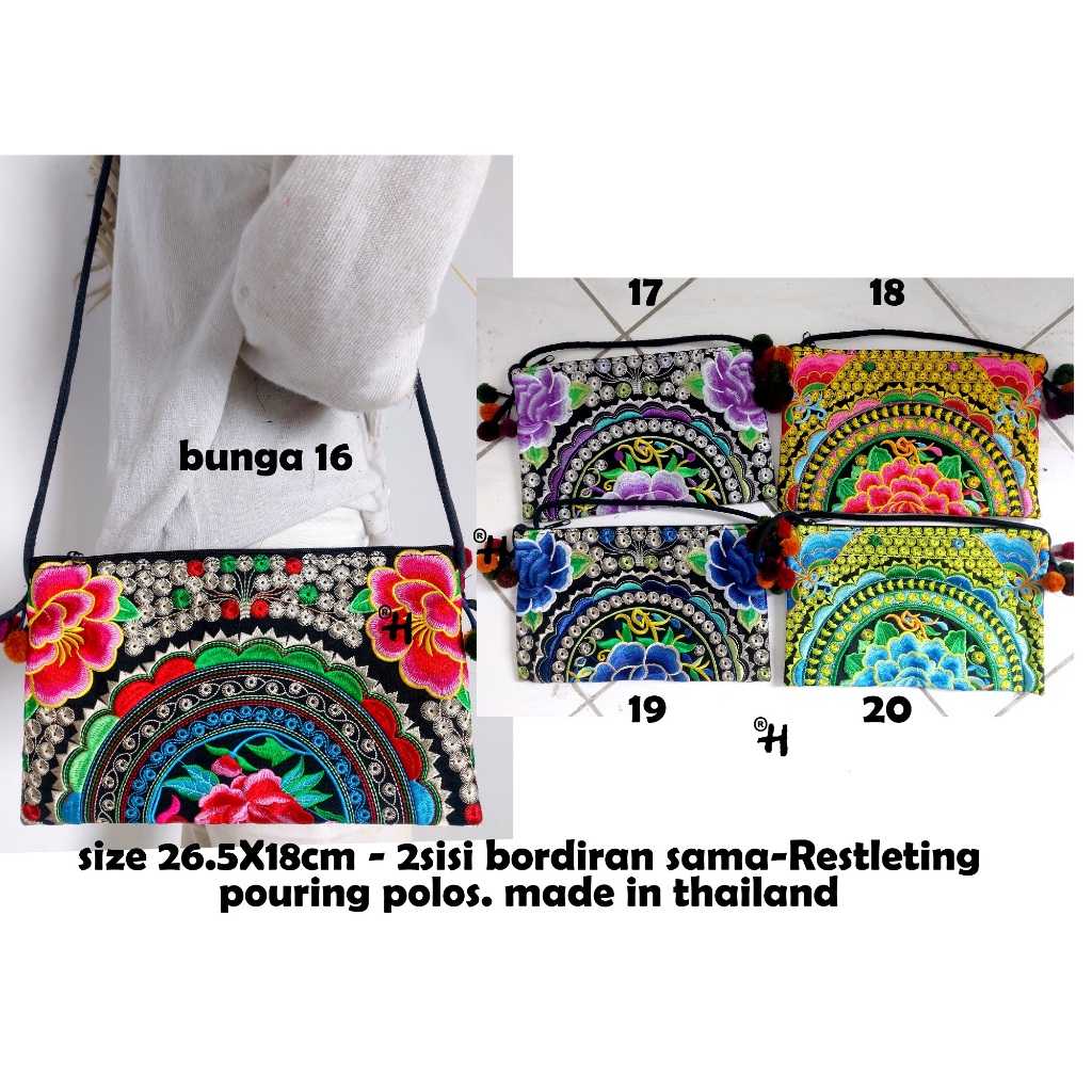 TAS SLEMPANG BORDIR/TAS BORDIR THAILAND
