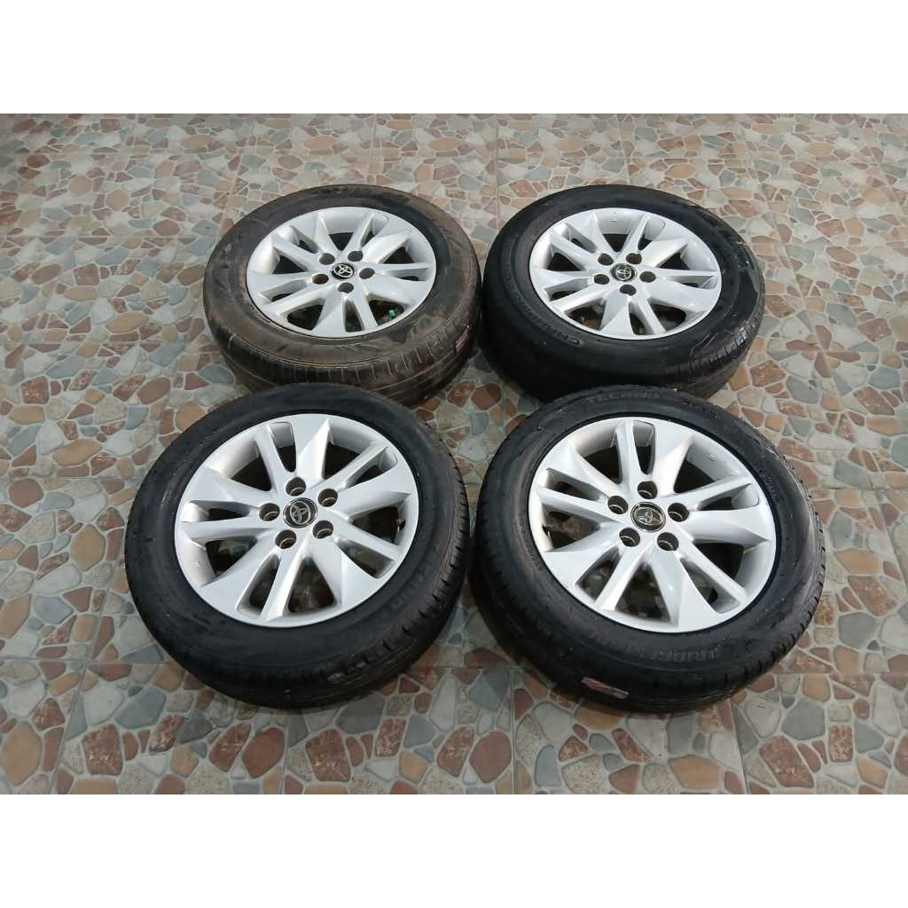 ready stok velg bekas copotan std innova reborn r16 pcd 5x114 plus ban 2pcs inova l300 granmax luxio