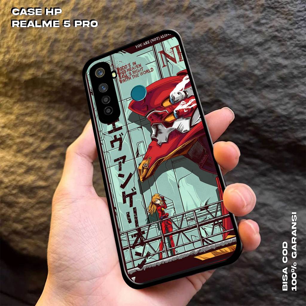 Case REALME 5 PRO -  Softcase Premium Matte Hard Case - Case Hologram Glossy Motif GUNDAM