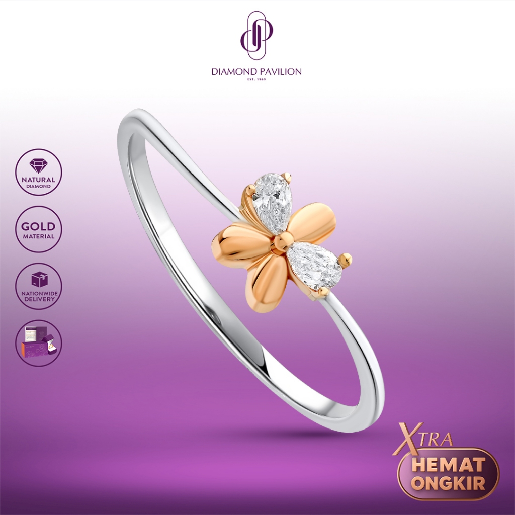 Diamond Pavilion Cincin Emas Batu Berlian Maybell Ring