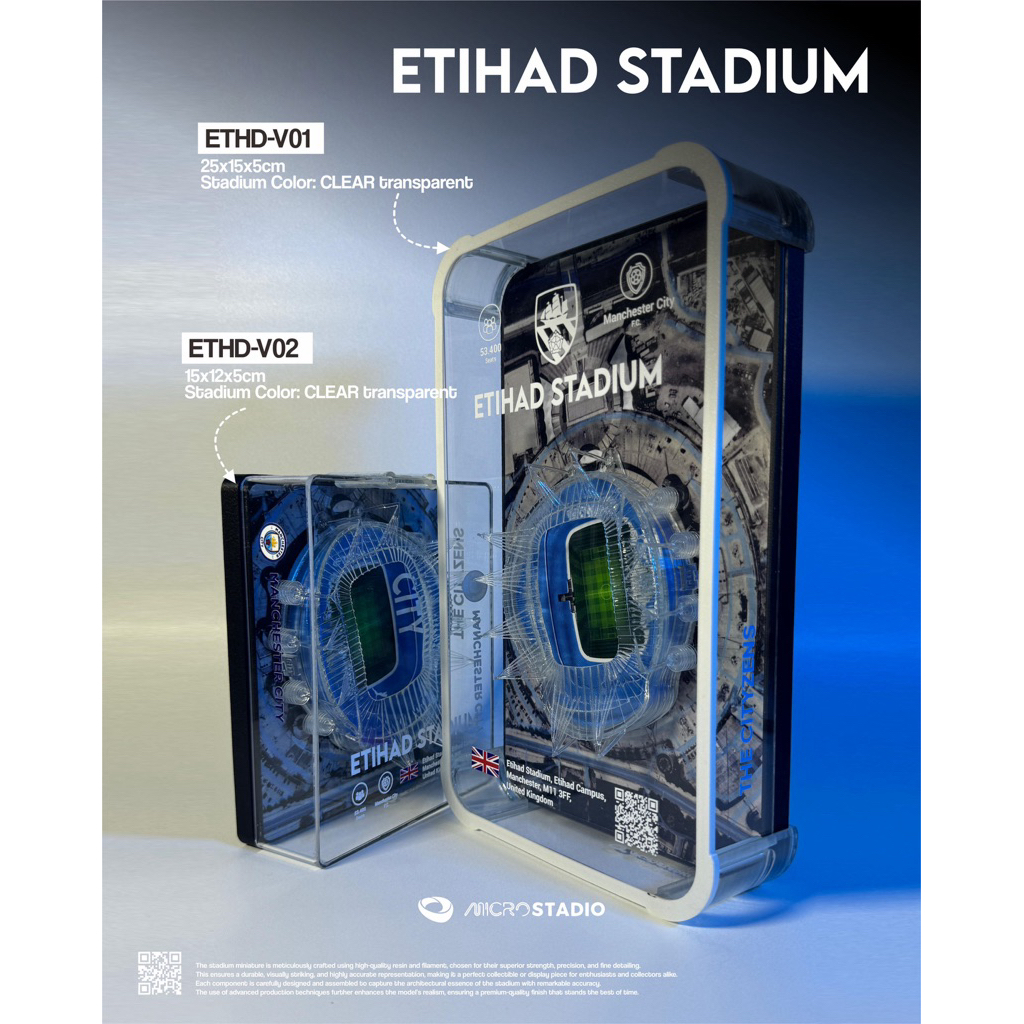 Etihad Stadium Miniature - Miniatur Stadion Etihad by MicroStadio