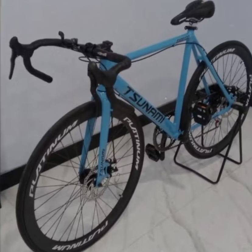Tsunami Road bike custom hemat warna biru pastel