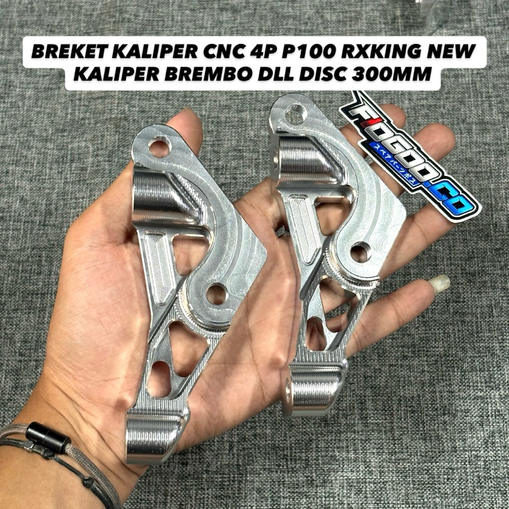 BREKET KALIPER P100 NEW YAMAHA RX KING BREKET KALIPER CNC 4P P100 RXKING NEW KALIPER BREMBO DLL DISC