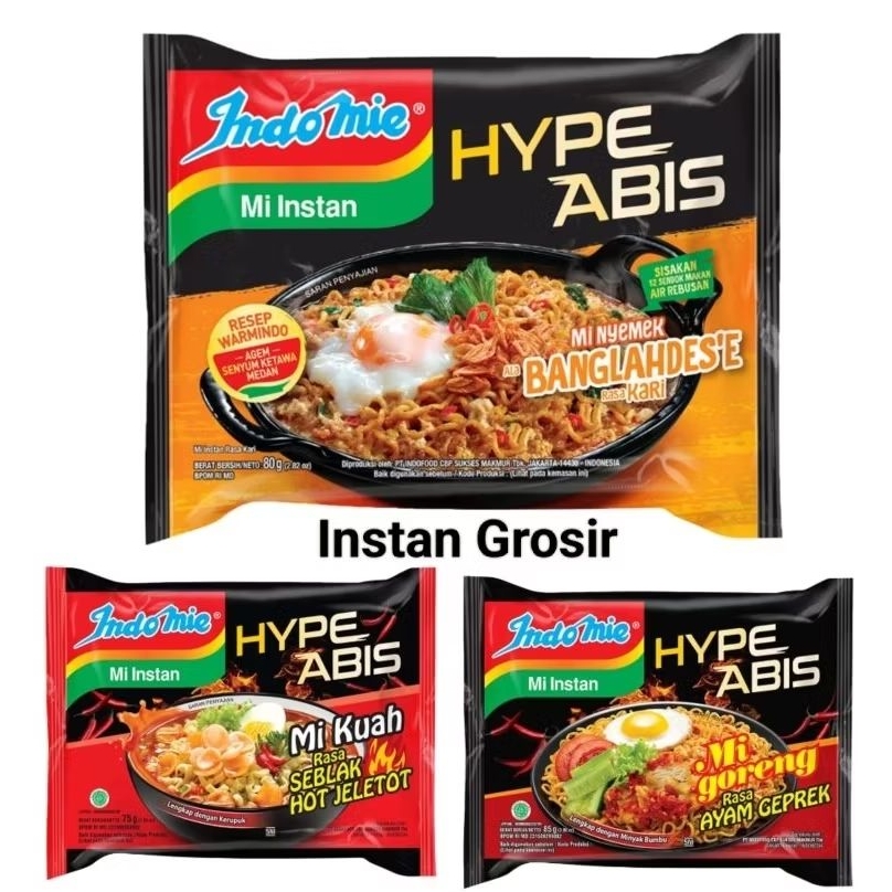 

indomie Mie Instan hype abis Mi Nyemek Banglahdes'e, Seblak Hot Jeletot, Ayam Geprek