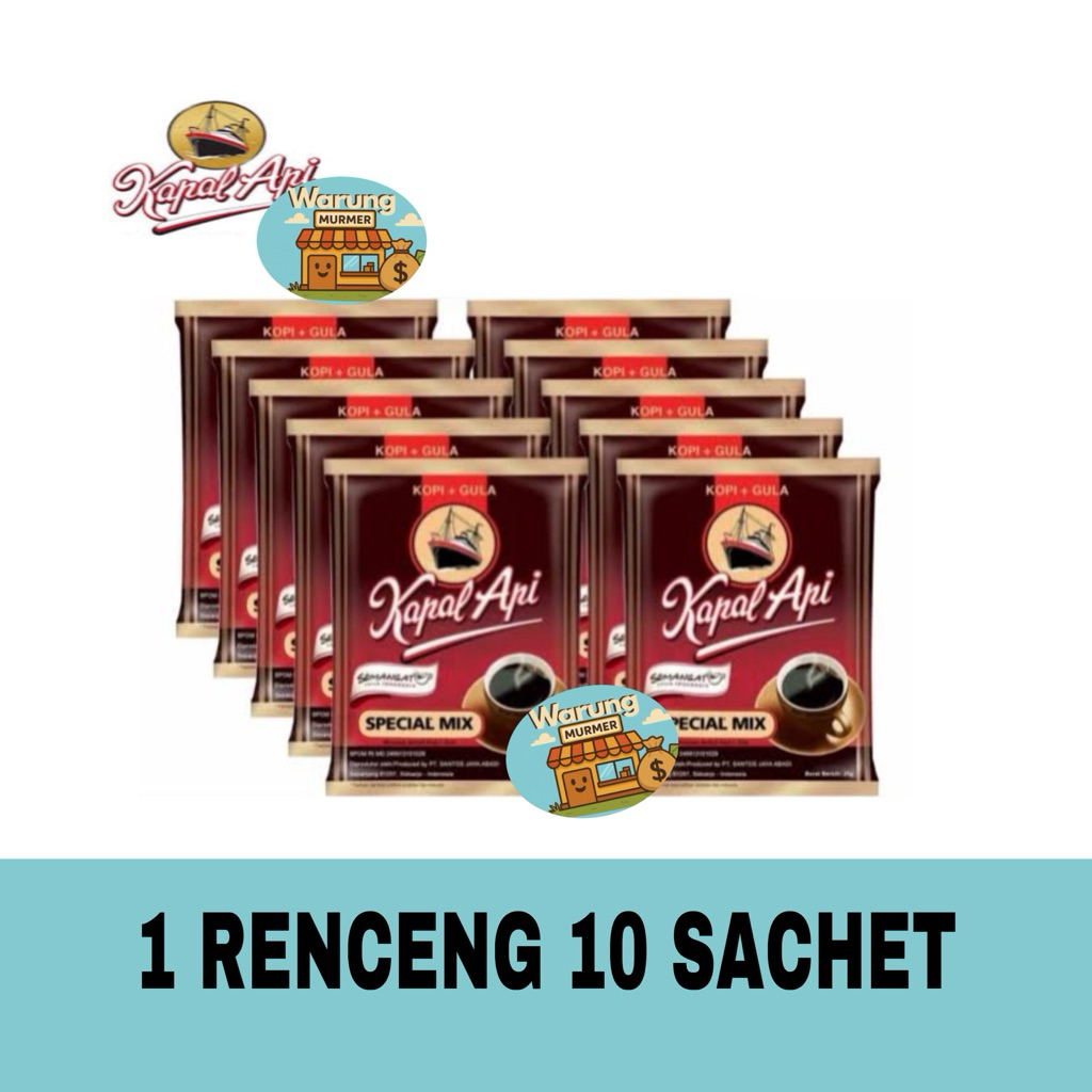 

Kapal Api Spesial Mix 10x23gr / Kopi Hitam + Gula Kapal Api Special Mix 10x23gr