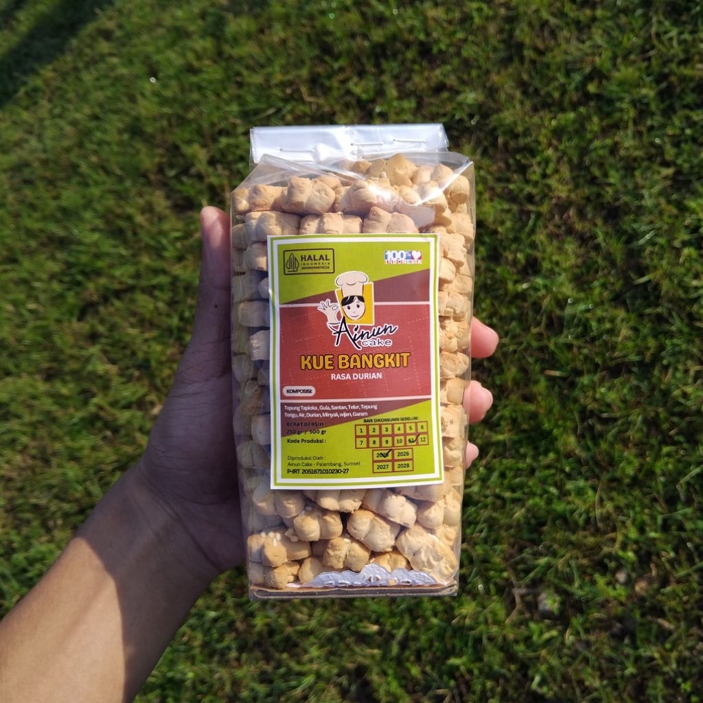 

kue bangkit ainun cake 250 gr rasa original durian jahe kacang kue khas palembang halal kue lebaran dan oleh oleh jadul kue sagu kue lumer gurih lezat kue nastar kue kastangel kue putri salju kue kacang sekipi kueputri salju kue lidah kucing