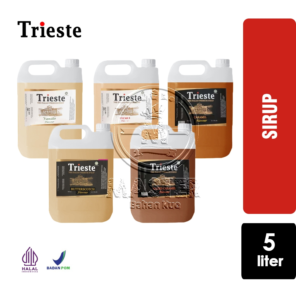 

Sirup Trieste Premium 5 Liter Syrup Aneka Rasa [JERIGEN 5L]