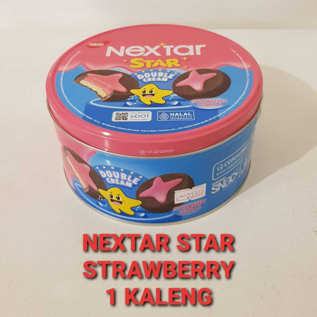 

1 KALENG Nabati NEXTAR STAR Double Cream Strawberry Vanilla 157,5 gr