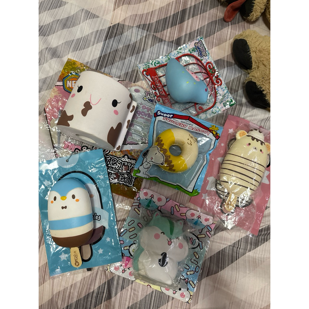 squishy punimaru popsicle yummybear toysboxshop snoopy poli hamster donat betty bird