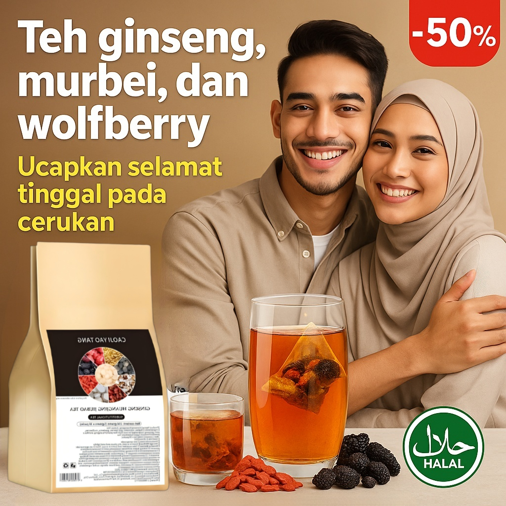 

⚡Pengiriman 24 Jam⚡【5g X 30/Bottle】Teh Herbal Ginseng Goji Berry / Teh Sembilan Bahan Alami / Teh Penguat Energi / Teh Anti Lelah / Nutrisi Tubuh / Teh Kesehatan Pria Wanita