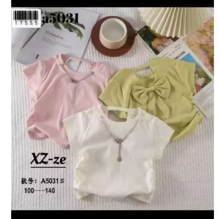 Atasan Crop Anak Perempuan | 1 - 5 Tahun