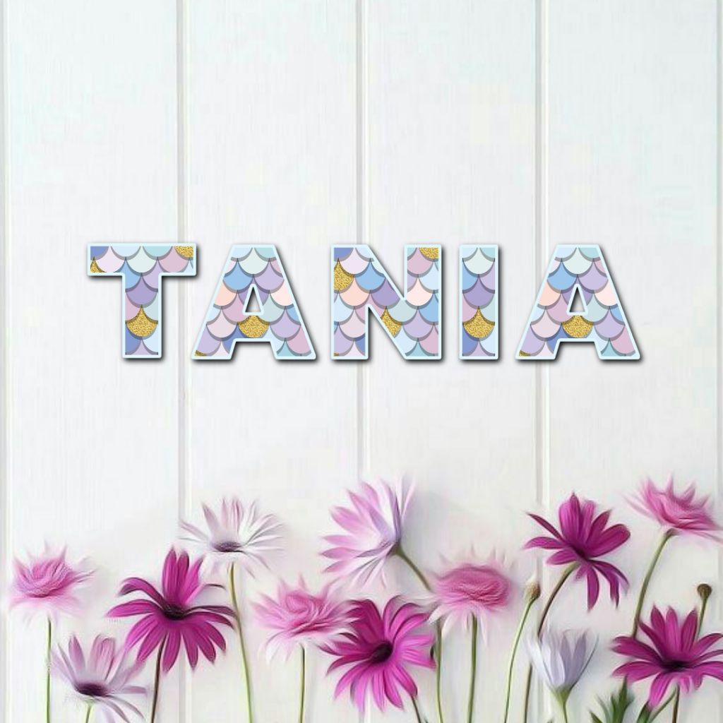 Hiasan dinding huruf alphabet ukir motif mermaid dekorasi kamar anak wall decor