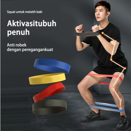 LATEX KARET ELASTIS Cocok Digunakan Untuk Olahraga Membantu Menguatkan Otot Tangan Maupun Kaki