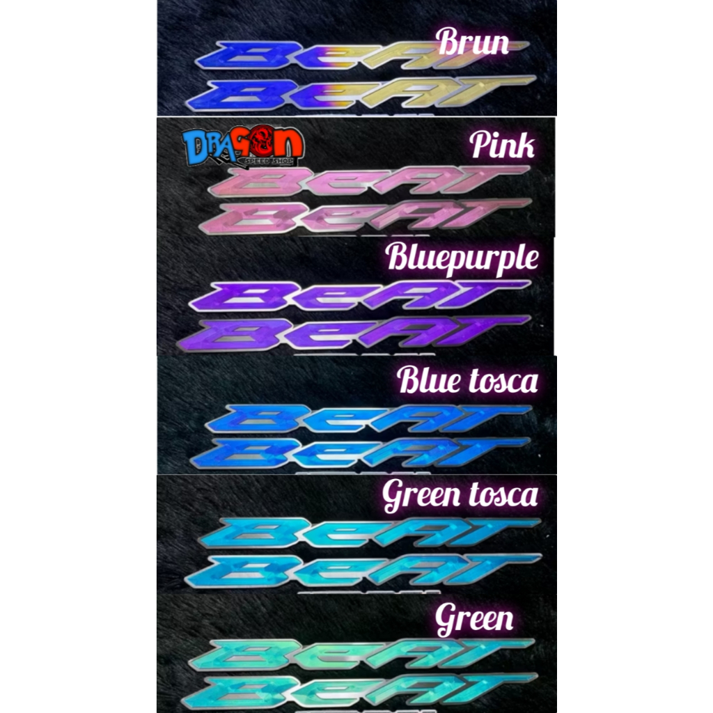 Logo emblem titanium honda beat scoopy titanium vietnam 1 set/sepasang