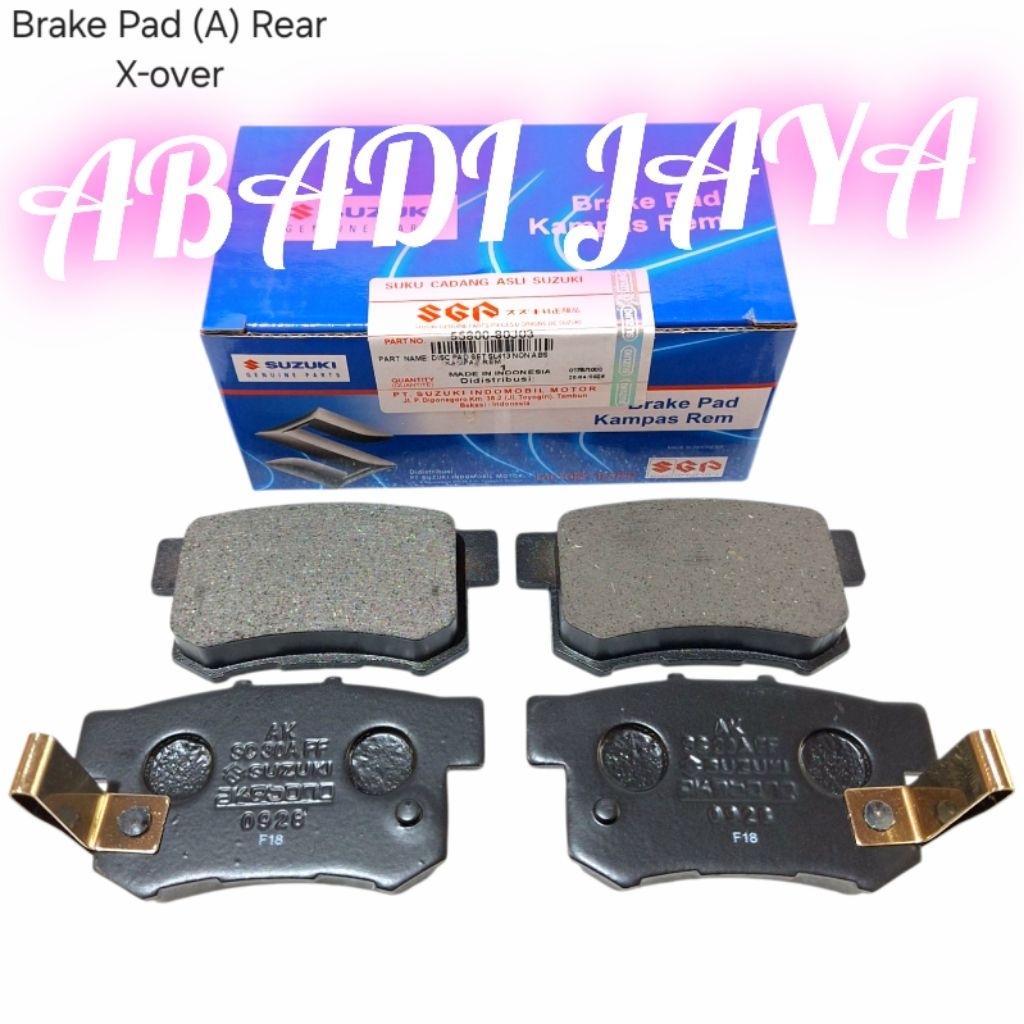 KAMPAS REM BELAKANG SX4 X-OVER BRAKE PAD SX4 X-OVER ORIGINAL