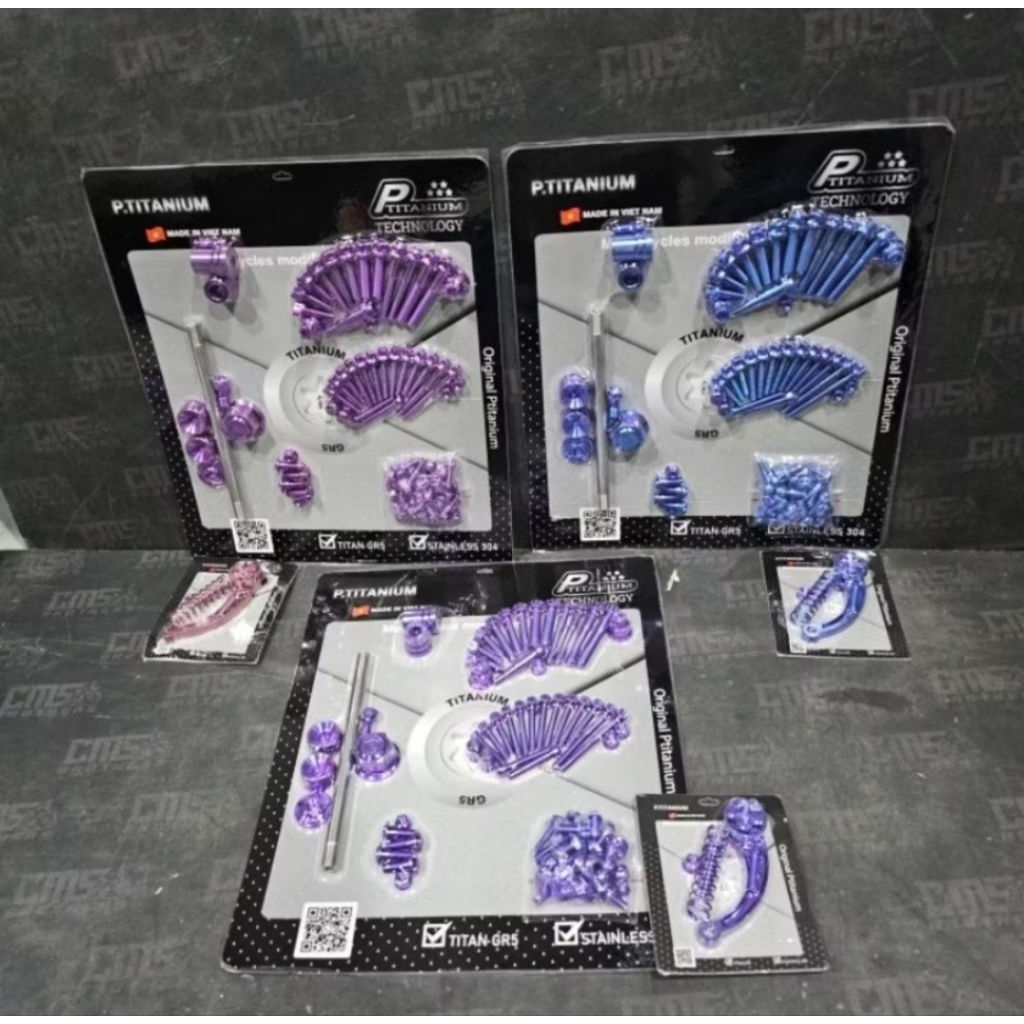 Baut titanium fullset motor matic