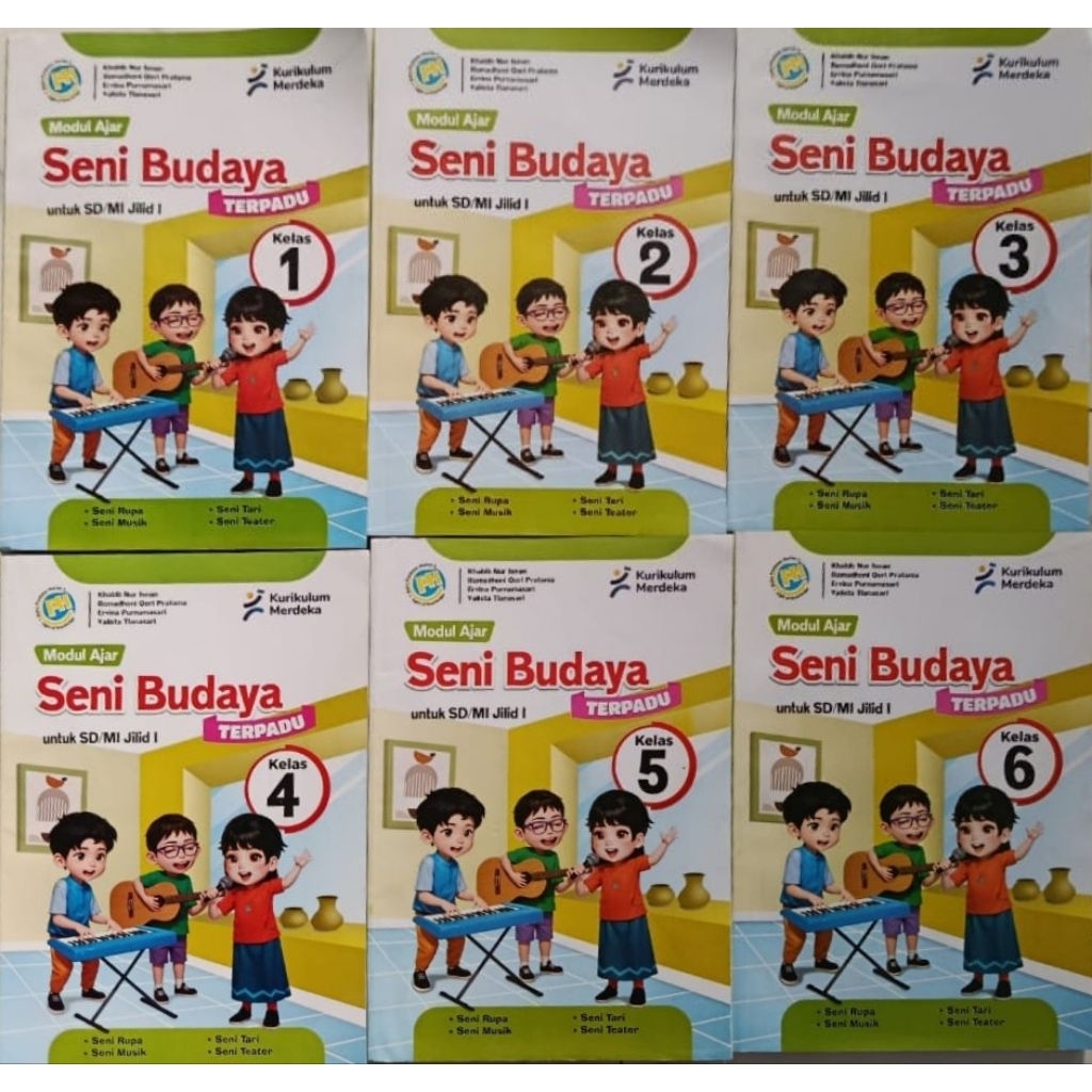 Lks Pustaka Persada Seni Budaya SD kelas 1,2,3,5,6 Semester 1