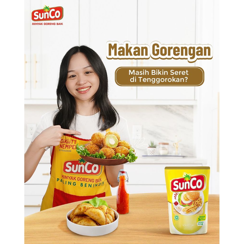 

READY SUNCO REFILL I SUNCO POUCH I MINYAK GORENG SAWIT SUNCO 2 LITER X 6 POUCH I BISA INSTANT I 1 DUS I 1 KARTON