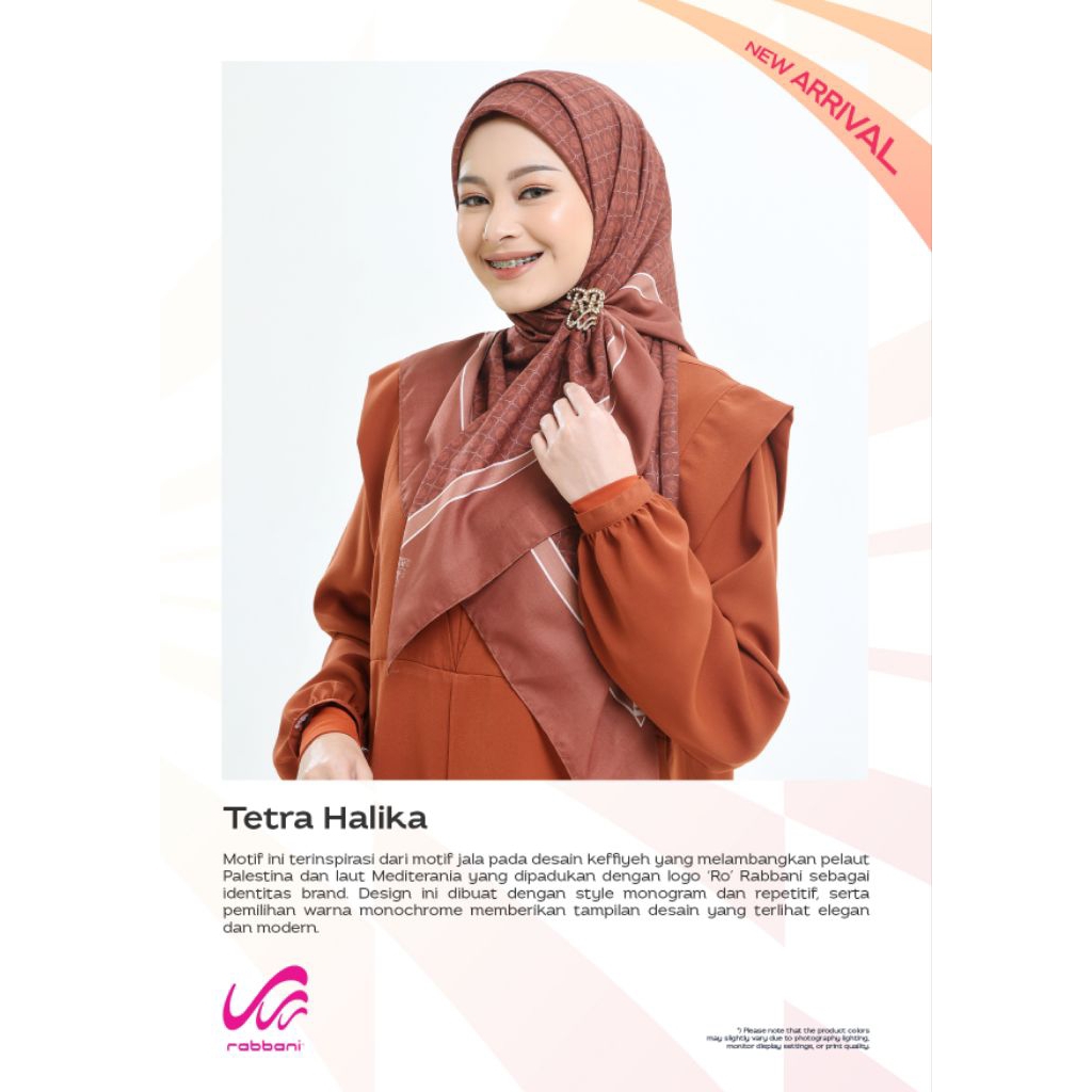 Segi Empat Rabbani Motif|Tetra Halika|Rabbani Asli