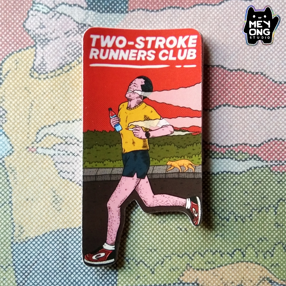 

Meyong studio | Sticker Two Stroke Runners Club | Sticker Aesthetic | Sticker Run | Sticker Lari | Sticker Lucu | Sticker Vinyl Waterproof | Sticker Laptop | Sticker Hp | Sticker Tumblr | Sticker Helm