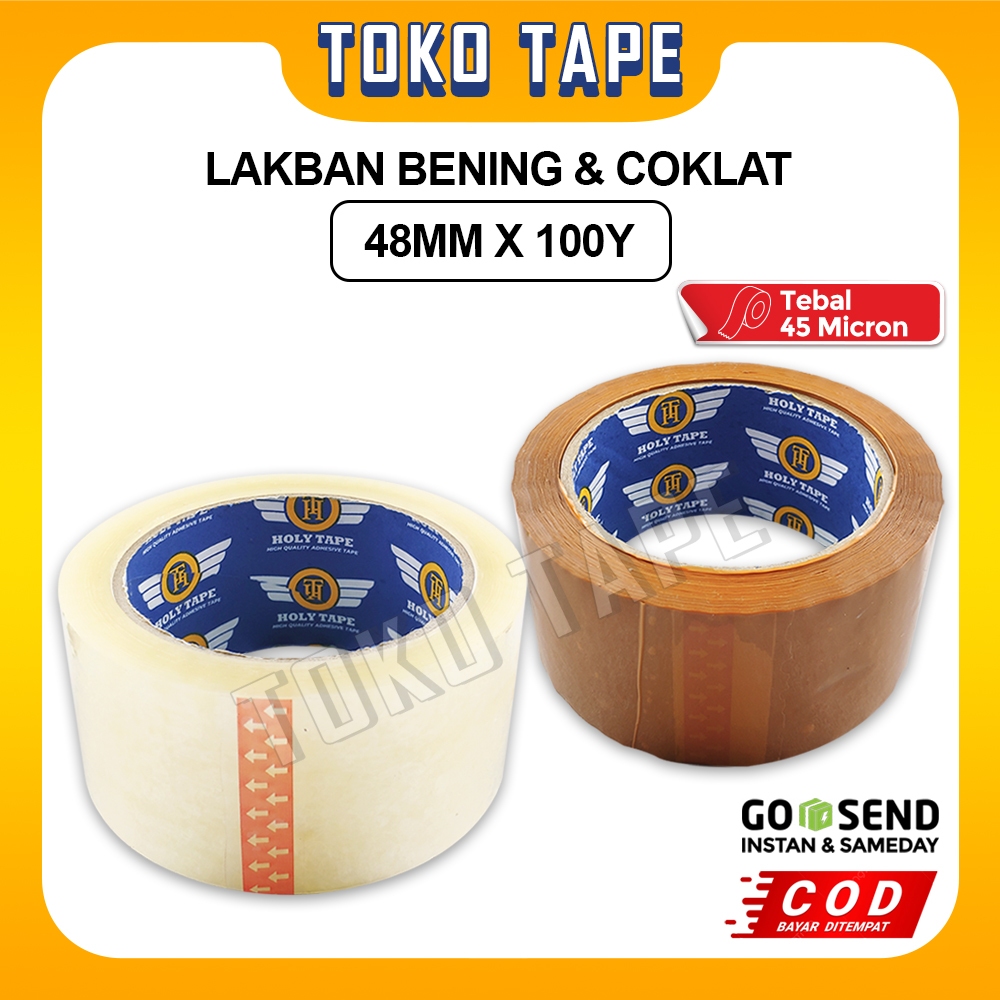 

LAKBAN BENING / COKLAT 48 MM x 100 YARD HOLYTAPE KUALITAS NACHI DAIMARU
