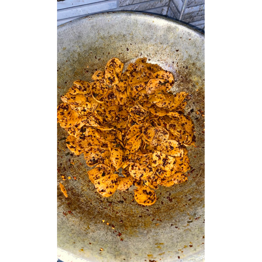 

Basreng pedas daun jeruk 1kg