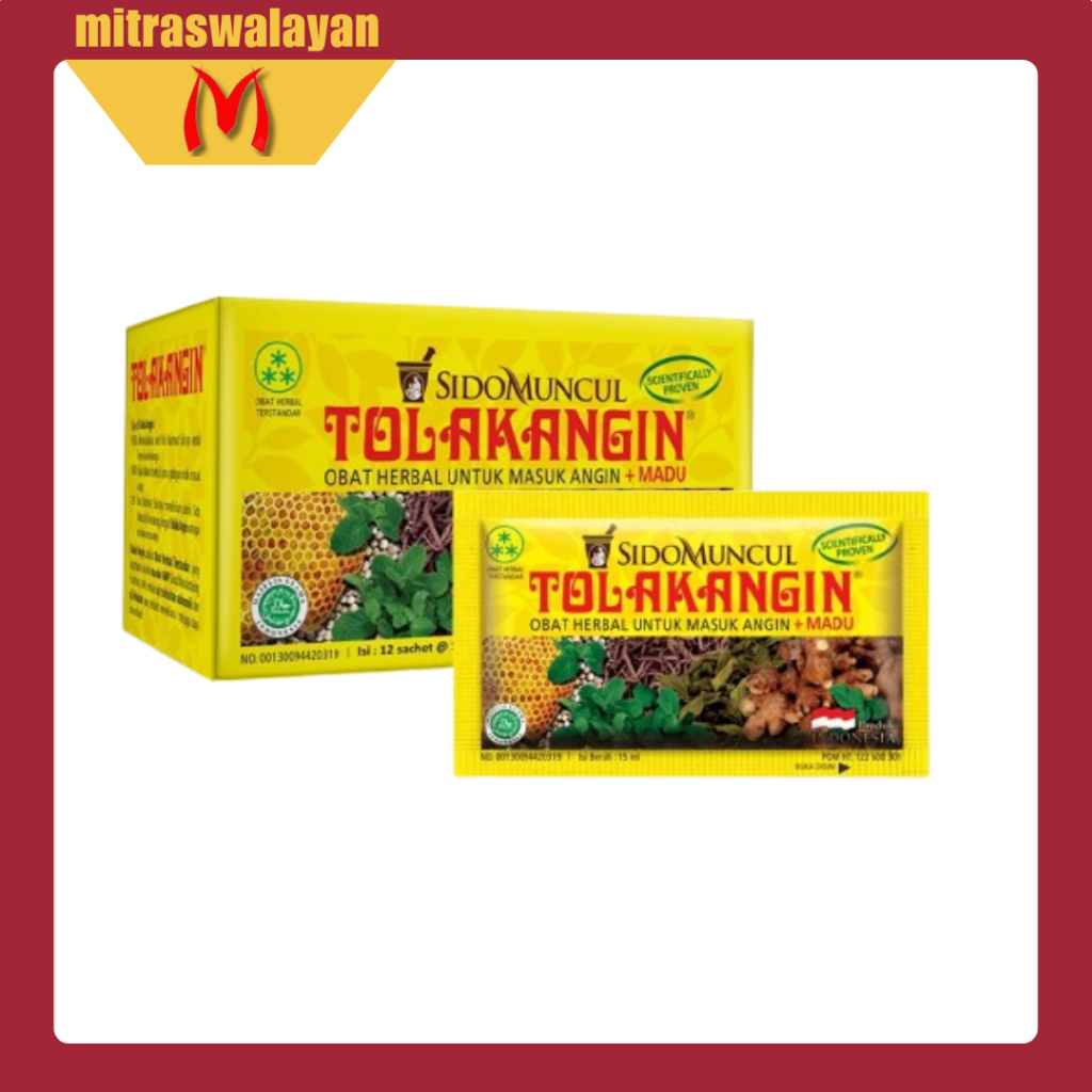 

TOLAKANGIN Jamu Plus Madu 1 Box Isi 12 Sachet @15 ml