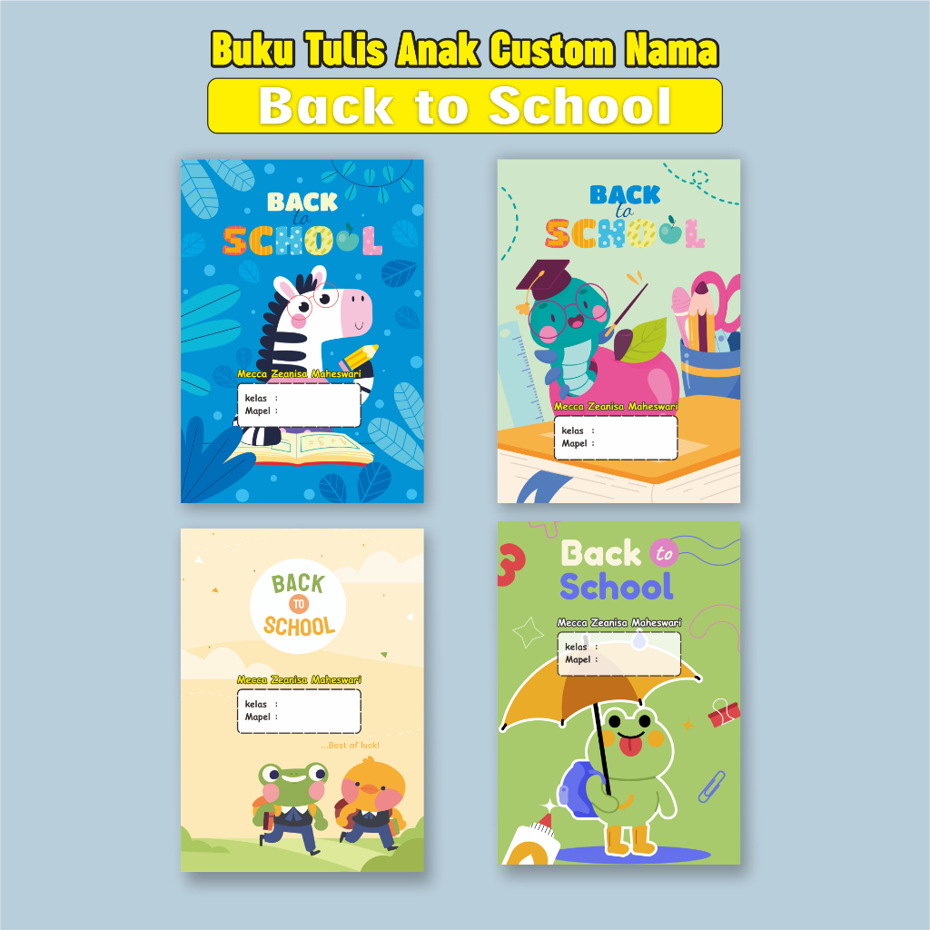 

Buku Tulis Anak custom Nama