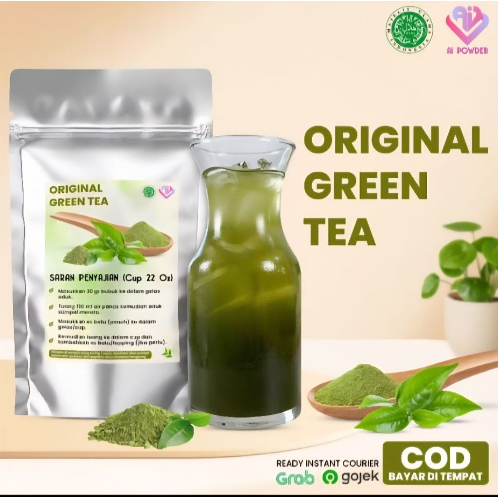 

Original Green tea bubuk minuman premium instan 1kg