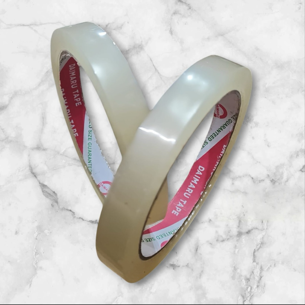 

1 PCS LAKBAN / ISOLASI BENING DAIMARU 1/2 INCH 1 INCH - TAPE / SELOTIP