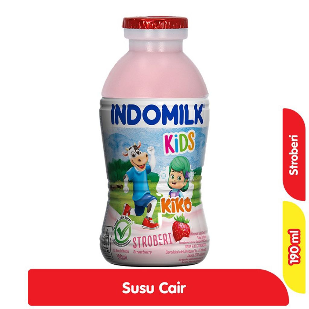

indomilk cair stroberi 190ml