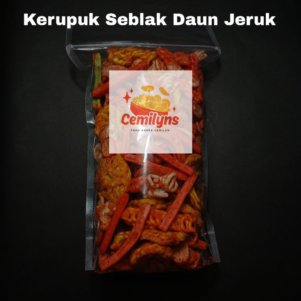 

Cemilyns Kerupuk Seblak Campur Daun Jeruk 1 KG