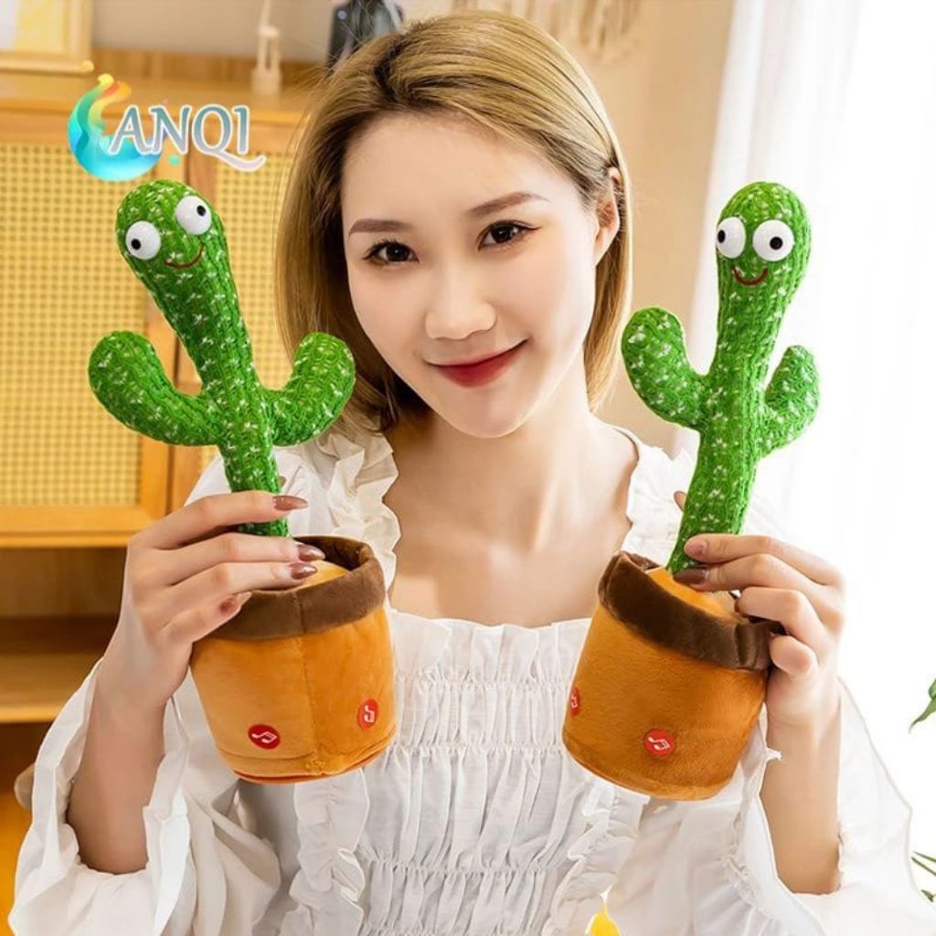 (yusufstore) MAINAN KAKTUS bisa BICARA, MENARI, boneka kaktus mainan FAFORIT ANAK