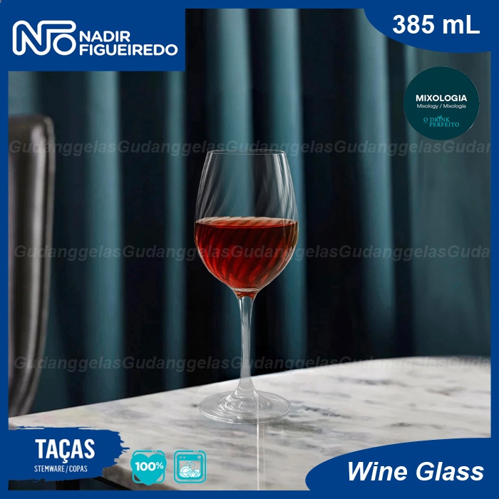 NADIR Gelas Red Wine Kaki 385ml/Gelas Wine Kaki/Gelas Wine/Gelas Kaki/NADIR Gelas Kaki/Wine Glass
