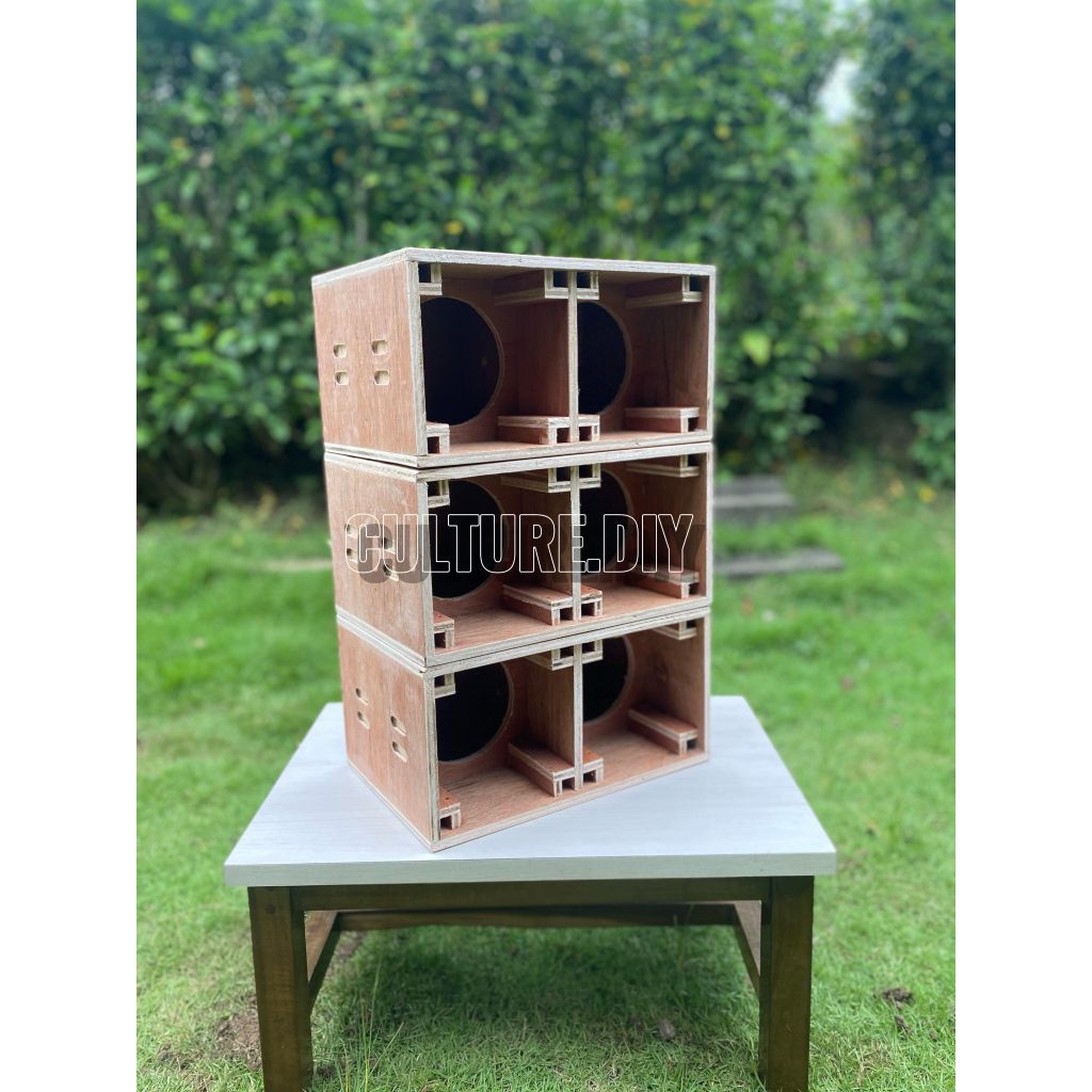 BOX MINIATUR SOUND SYSTEM PLANAR 4INCH DOUBLE SPEAKER
