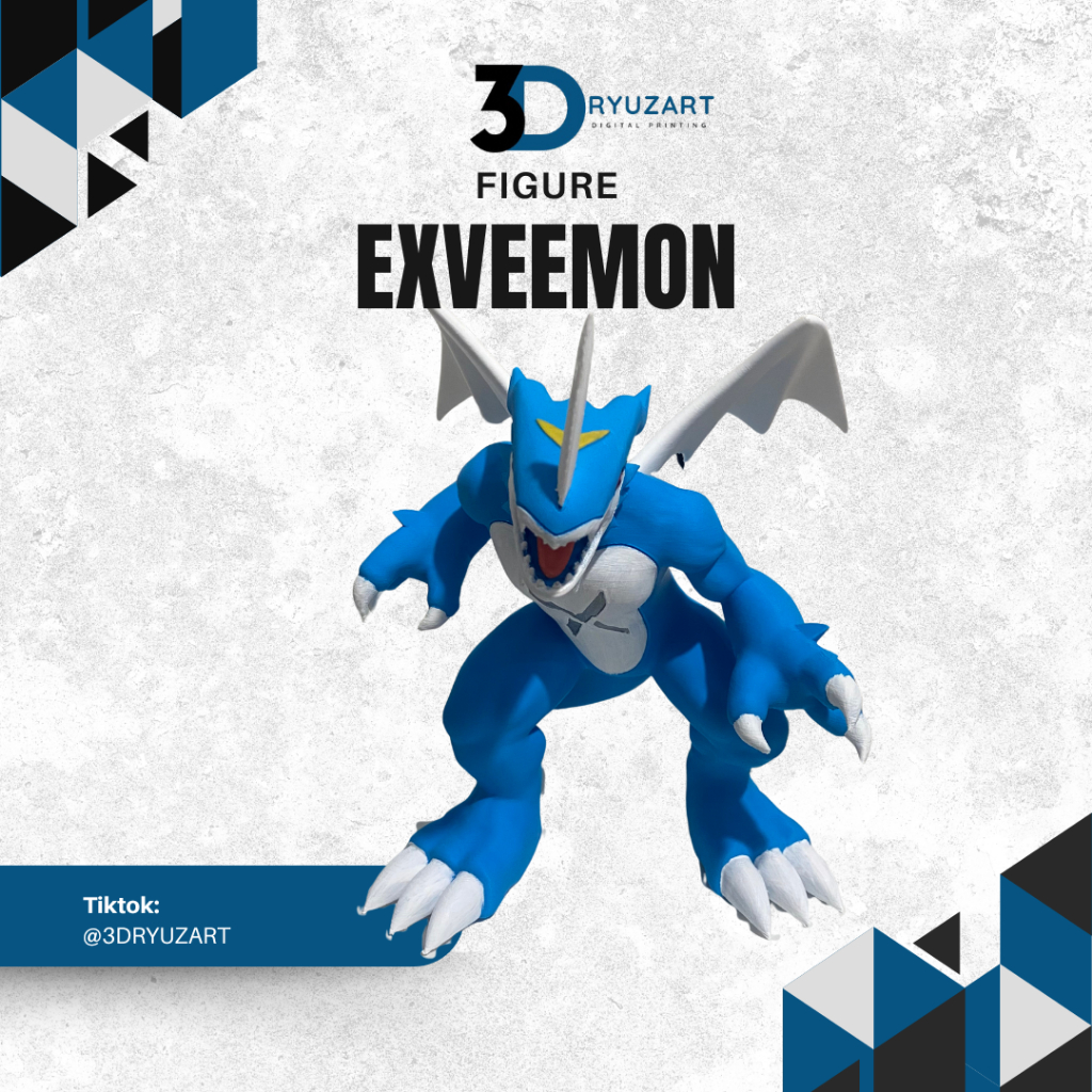 Figure Digimon ExVeemon 3D/digimon/koleksi karakter digimon