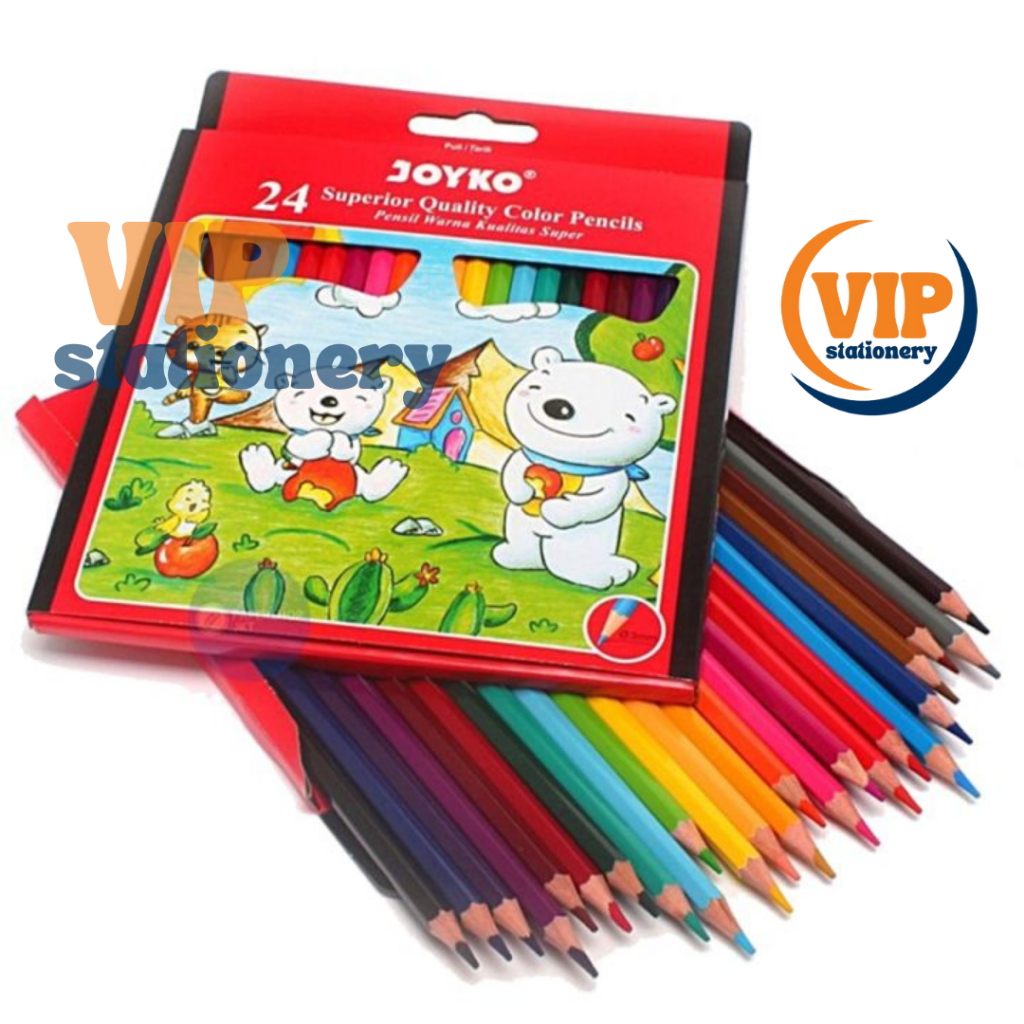 

PENSIL WARNA JOYKO 24 WARNA PANJANG CP-24PB / Pensil warna Joyko 24 warna panjang CP-24PB ( 1set/24wrn ) Pensil Warna Joyko 24 Superior Quality Color Pencils