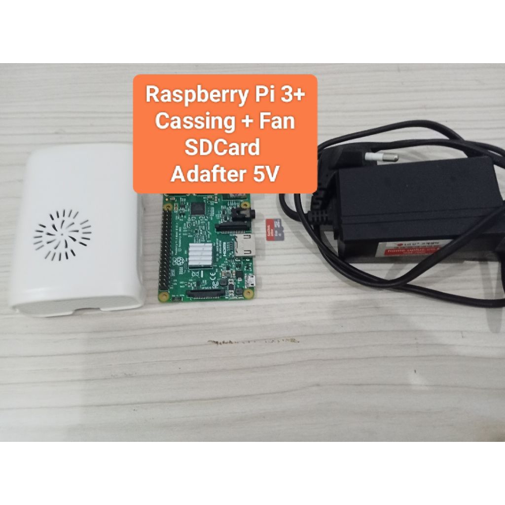 Paket Raspberry Pi 3 B siap pakai komplite.