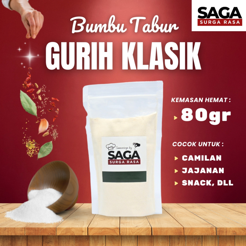 

SURGA RASA Bumbu Tabur Gurih Klasik 80gr - Bumbu Tabur Rasa & Bubuk Tabur Premium