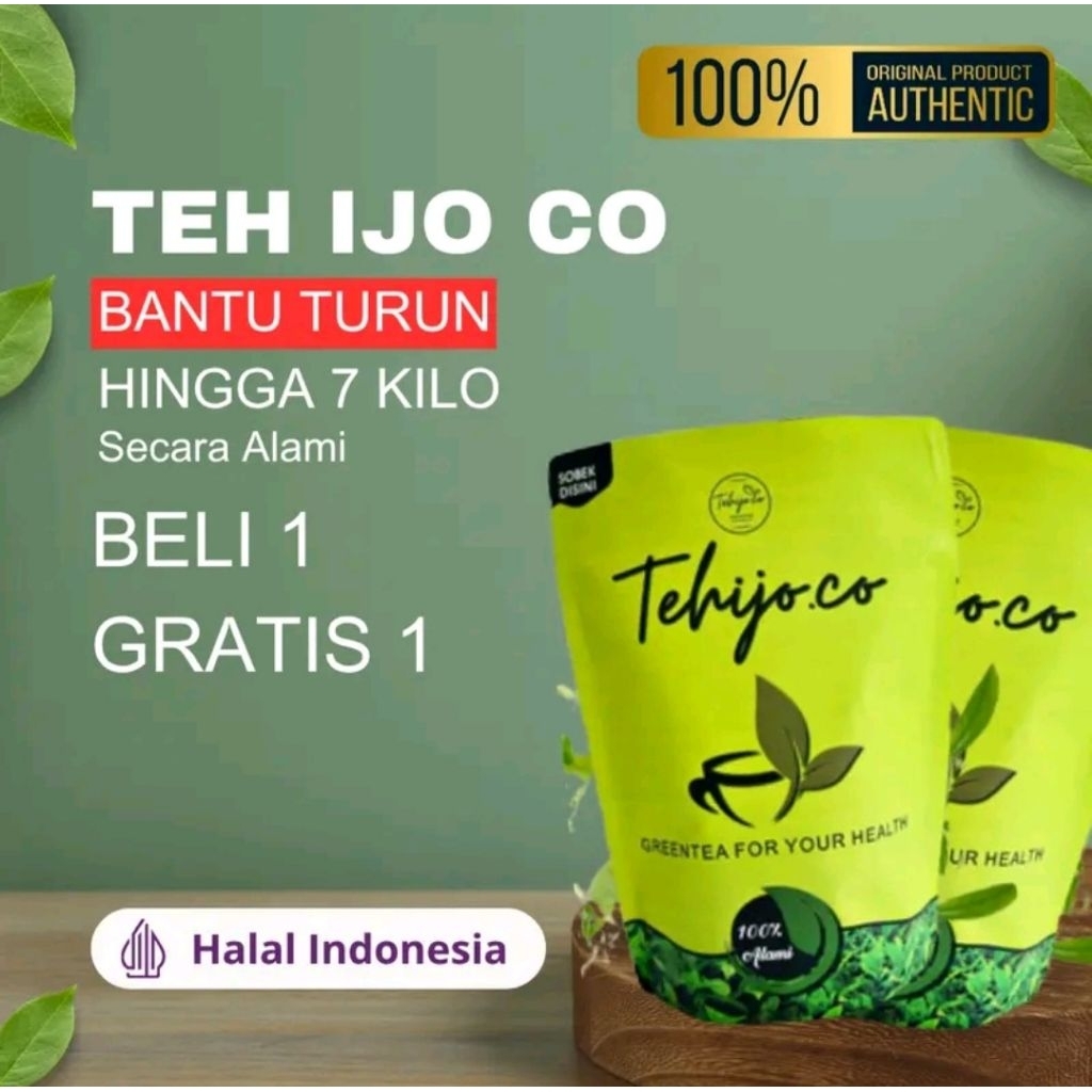 

SPESIAL PROMO BELI 2 DAPAT 5 PCS Teh ijo.co organik alami