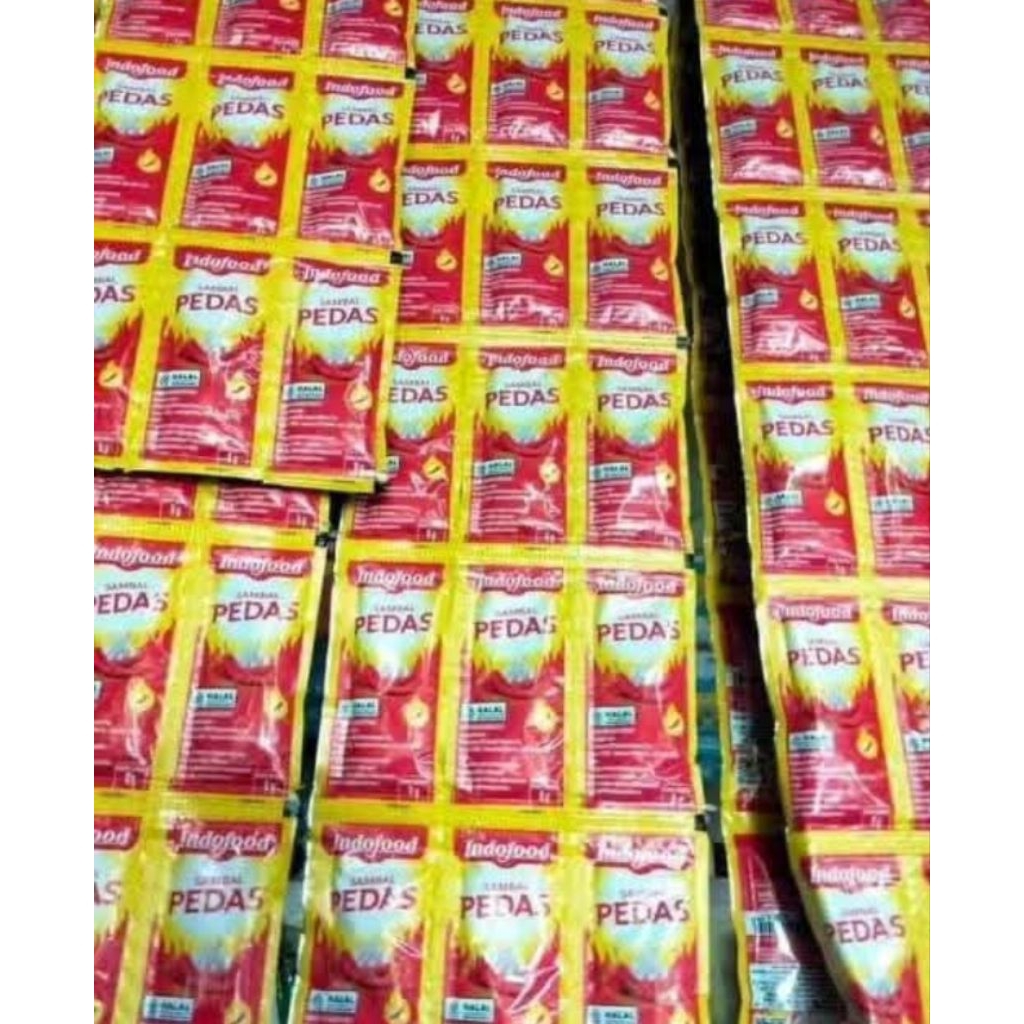 

Saos Indofood pedas sachet isi 36 pcs