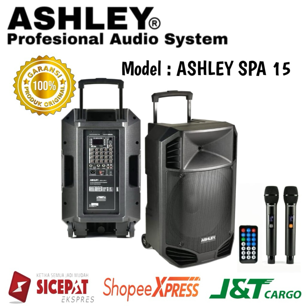 Speaker Portable Ashley Spa 15 Original Speaker Ashley 15inch Garansi resmi
