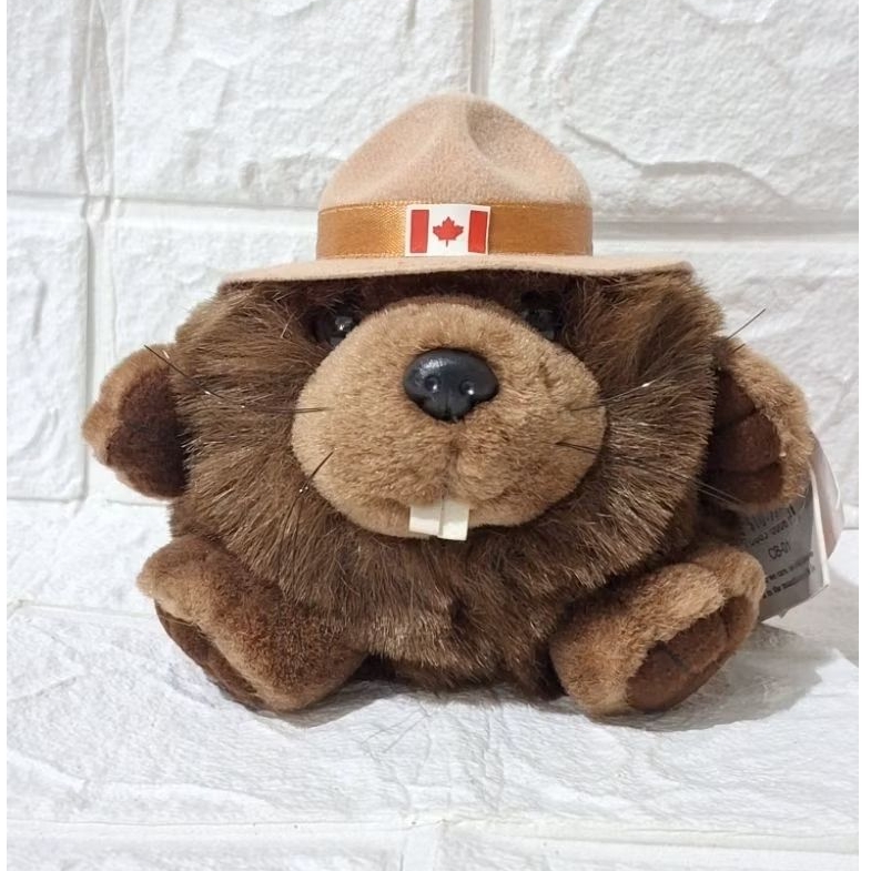 boneka tikus berang2 berang berang original brand maskot canada newtag baru oleh2 sovenir boneka hew