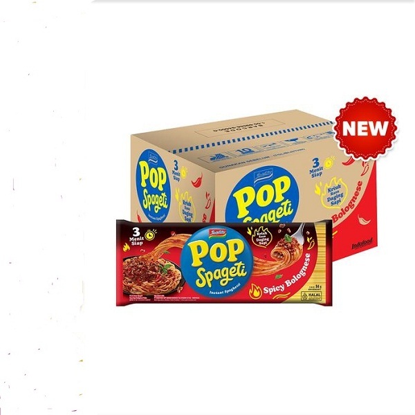 

INDOMIE POP SPAGETI SPICY BOLOGNESE 84GR SPAGHETTI BOLONES PEDAS 1 DUS