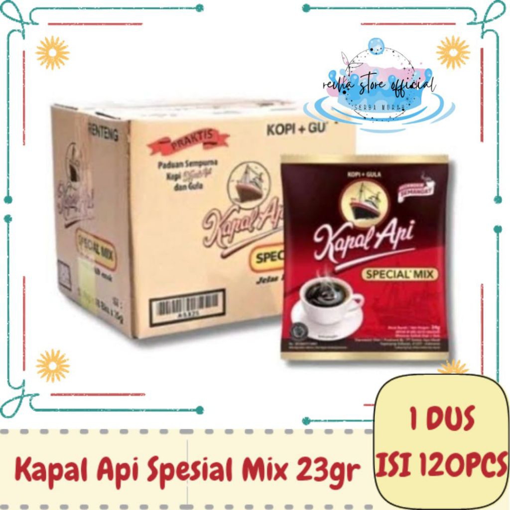 

Kopi Kapal Api Spesial Mix 23gr 1Dus/karton Isi 120pcs