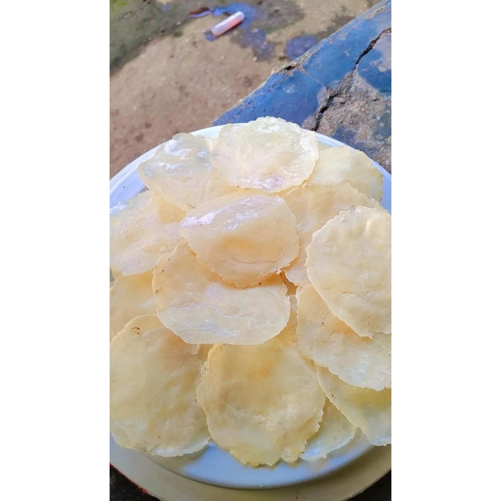 

emping melinjo asli 100g tinggal goreng