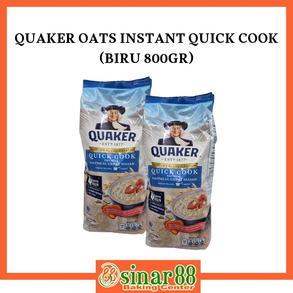 

QUAKER OATS INSTANT QUICK COOK ( BIRU 800GR)
