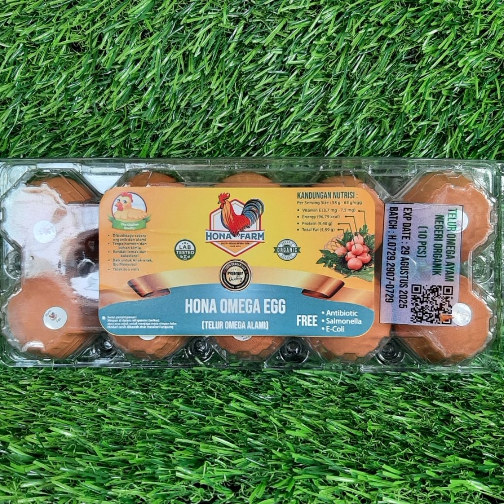 

Hona Farm Egg Telur Ayam Organik Probiotik (isi 10)